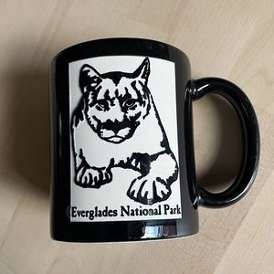 Vintage 70s/80s Super Rare Everglades Etched National Park Mug, Made In USA